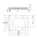 Сидіння для унітаза підлогового (Aries) 445×360×30 мм, White, з мікроліфтом? Slim Duroplast, Quick Release QT03228302W3 Qtap