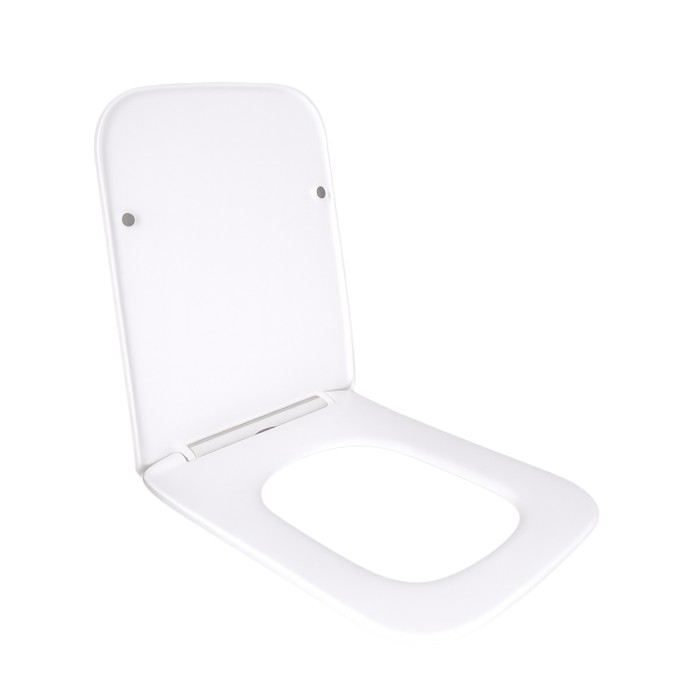 Сидіння для унітаза підлогового (Aries) 445×360×30 мм, White, з мікроліфтом? Slim Duroplast, Quick Release QT03228302W3 Qtap Сидіння для унітаза підлогового (Aries) 445×360×30 мм, White, з мікроліфтом? Slim Duroplast, Quick Release QT03228302W3 Qtap