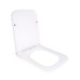 Сидіння для унітаза підлогового (Aries) 445×360×30 мм, White, з мікроліфтом? Slim Duroplast, Quick Release QT03228302W3 Qtap