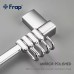 Вішалка Frap F1815-4 на 4 рухомих гачка 284 мм з 2-ма накладками, білий/хром
