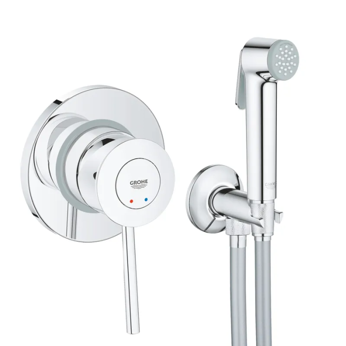 Набір 2 в 1 для туалету Grohe BauClassic (к-кт гіг.душа, змішувач прих.монтажу) (UA2904800S) Набір 2 в 1 для туалету Grohe BauClassic (к-кт гіг.душа, змішувач прих.монтажу) (UA2904800S)