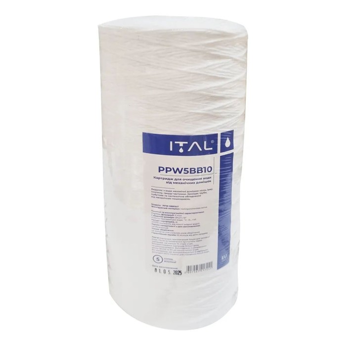 Картридж нитка 4,5 "х10" ITAL 5 мкм (PPW5BB10IT) {12} Картридж нитка 4,5 "х10" ITAL 5 мкм (PPW5BB10IT) {12}