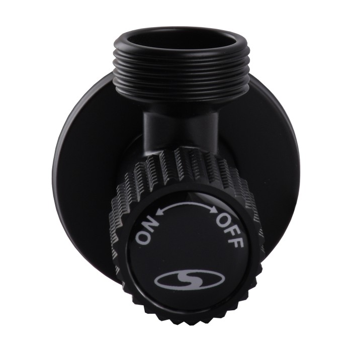 Кран кутовий кераміка SOLOMON EXCLUSIVE 1/2″X3/4″ 989 BB (BLACK/BLACK) ( 1шт.)