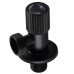 Кран кутовий кераміка SOLOMON EXCLUSIVE 1/2″X3/4″ 989 BB (BLACK/BLACK) ( 1шт.)