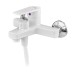 Змішувач для ванни PLAMIX OSCAR-009 EURO SET WHITE (зі шлангом, лійкою та кронштейном) (PM0699)