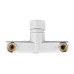 Змішувач для ванни PLAMIX OSCAR-009 EURO SET WHITE (зі шлангом, лійкою та кронштейном) (PM0699)