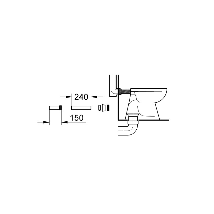 Впускний гарнітур Grohe (37102SH0) Впускний гарнітур Grohe (37102SH0)