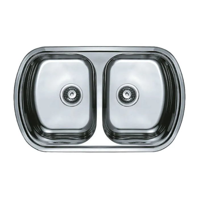 Мийка кухонна HAIBA 80x49 DOUBLE (decor) (HB0572) Мийка кухонна HAIBA 80x49 DOUBLE (decor) (HB0572)