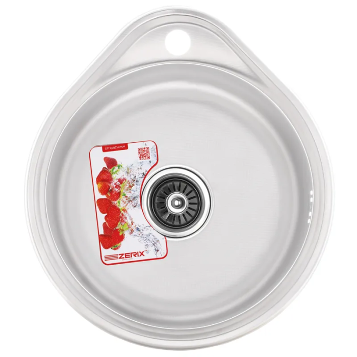Мийка кухонна Zerix Z4843-06-160MD (micro decor) (ZS0567) Мийка кухонна Zerix Z4843-06-160MD (micro decor) (ZS0567)