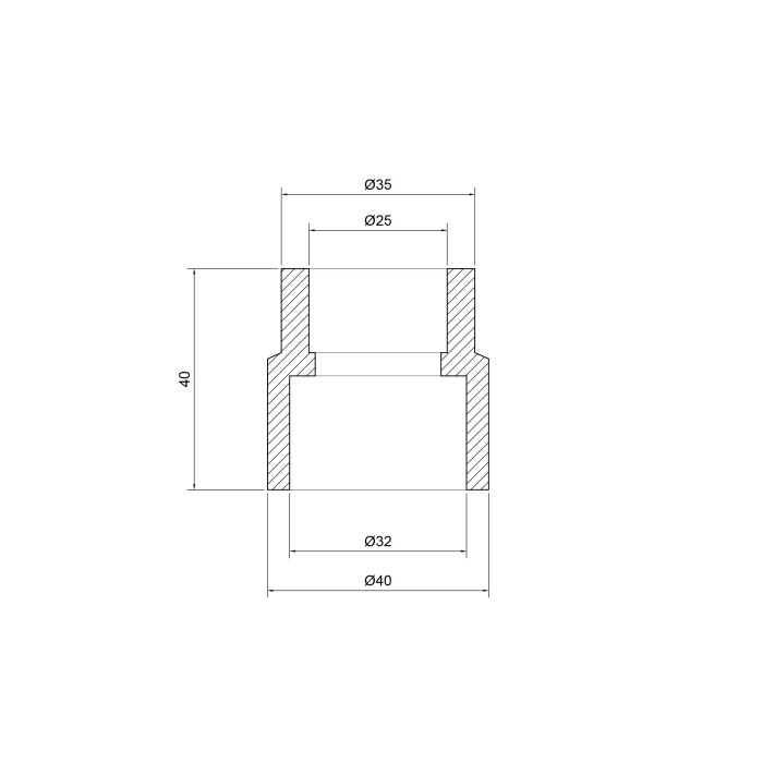 Муфта PPR Thermo Alliance 32х25 Муфта PPR Thermo Alliance 32х25