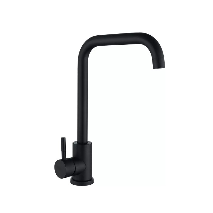 Змішувач для кухні WEZER EKO4B-01-BLACK Г-подібний Змішувач для кухні WEZER EKO4B-01-BLACK Г-подібний