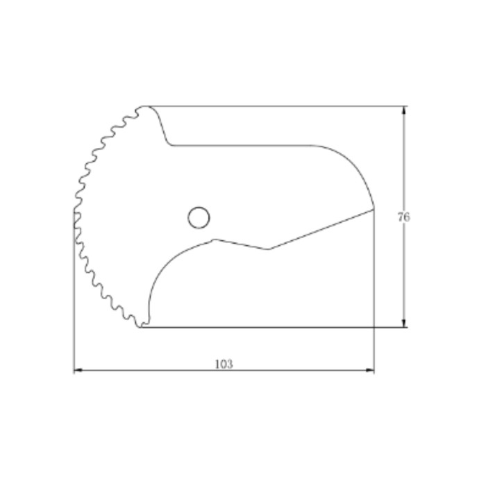 Лезо для ножиць Thermo Alliance STD-002 d20-40, нержавіюча сталь Лезо для ножиць Thermo Alliance STD-002 d20-40, нержавіюча сталь