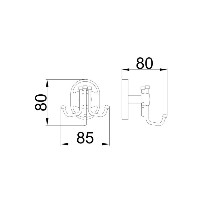 Гачок потрійний для ванної Frap F1905-3 Гачок потрійний для ванної Frap F1905-3