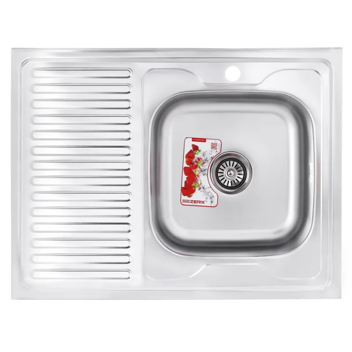 Мийка кухонна Zerix Z8060R-08-180MD (micro decor) (ZS0610) Мийка кухонна Zerix Z8060R-08-180MD (micro decor) (ZS0610)