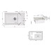 Кухонна мийка Lidz 781x510/200 STO-10 (LIDZSTO10781510200)