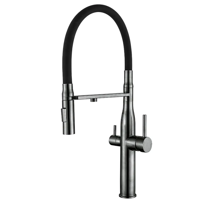 Кухонний змішувач на дві води Mixxus VTM-021 graphite Refl.Black (нерж. сталь) (MI6088) Кухонний змішувач на дві води Mixxus VTM-021 graphite Refl.Black (нерж. сталь) (MI6088)