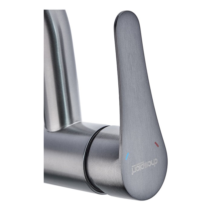 Змішувач для умивальника Champion SAP-001-B Graphite (нерж. сталь) (CH6159) Змішувач для умивальника Champion SAP-001-B Graphite (нерж. сталь) (CH6159)