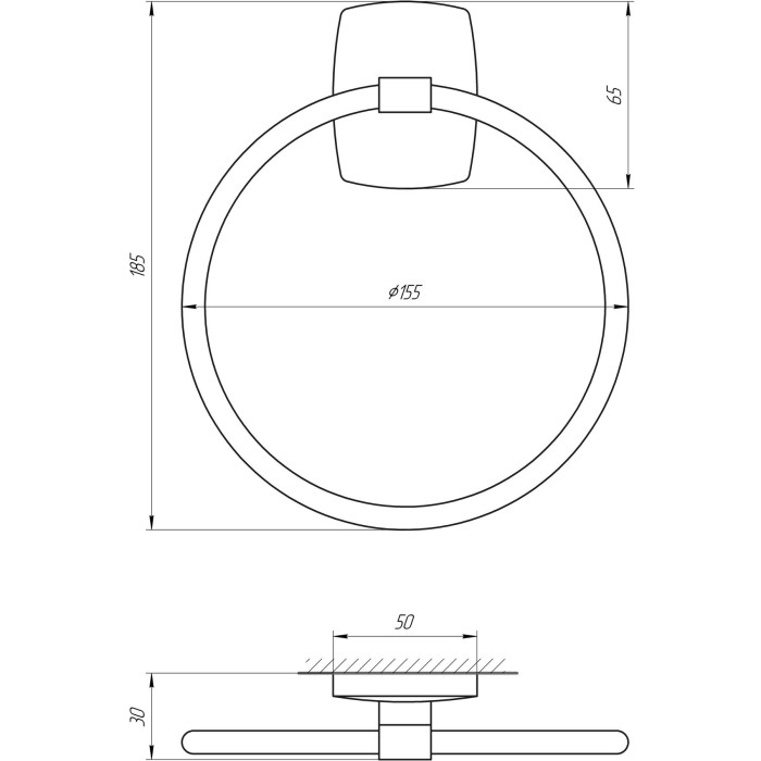Тримач рушників Perfect Sanitary Appliances RM 1003 Тримач рушників Perfect Sanitary Appliances RM 1003