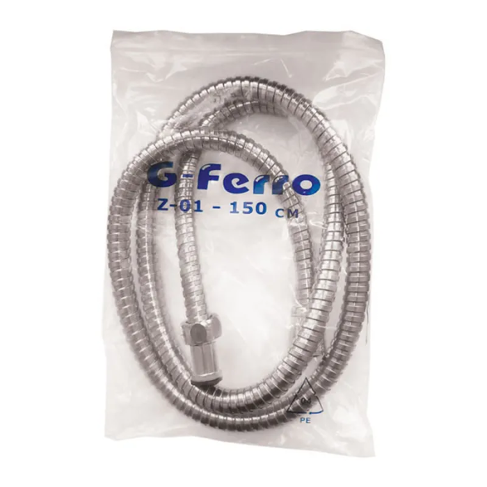 Шланг для лійки душа G-FERRO Chr.Z-01 (150 см) (HO0006) Шланг для лійки душа G-FERRO Chr.Z-01 (150 см) (HO0006)