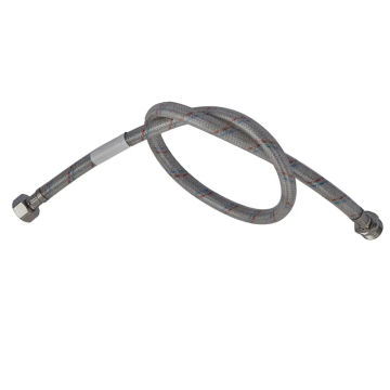 Гнучкий шланг для підключення води гайка 1/2'' - Штуцер 1/2'' (силик. оболонка) (30 см) Zerix (ZX3017)