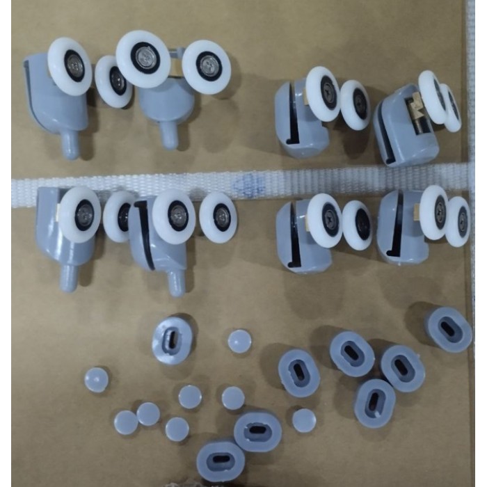 Комплект роликів для кабіни Mixxus Rollers SCP03-4x4 Graphite подвійний 4 вер.+4 ниж.(сірий) (MI8163) Комплект роликів для кабіни Mixxus Rollers SCP03-4x4 Graphite подвійний 4 вер.+4 ниж.(сірий) (MI8163)
