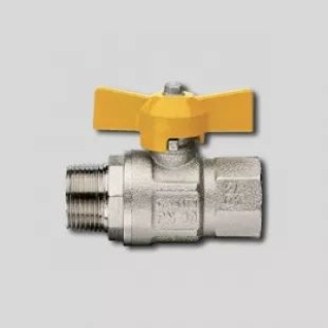 Кран кульовий STA 1/2" ВЗ (ЖОВТИЙ МЕТЕЛИК) НІК. {150/15}