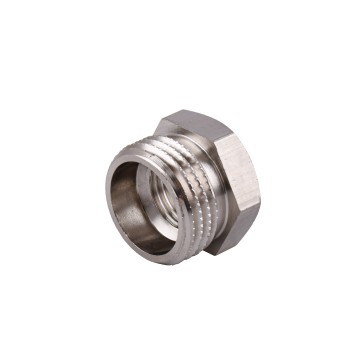 Футорка 1/2″х1/4″ЗВ нікельована (манометр) NF313S OPTIMUM