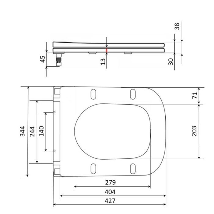 Сидіння для унітазу Qtap (Gemini 490) 428x344x37,5 мм, White, з мікроліфтом, Slim Duroplast, Quick Release QTSC179W49385 Сидіння для унітазу Qtap (Gemini 490) 428x344x37,5 мм, White, з мікроліфтом, Slim Duroplast, Quick Release QTSC179W49385