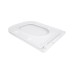 Сидіння для унітазу Qtap (Gemini 490) 428x344x37,5 мм, White, з мікроліфтом, Slim Duroplast, Quick Release QTSC179W49385