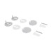 Сидіння для унітазу Qtap (Gemini 490) 428x344x37,5 мм, White, з мікроліфтом, Slim Duroplast, Quick Release QTSC179W49385
