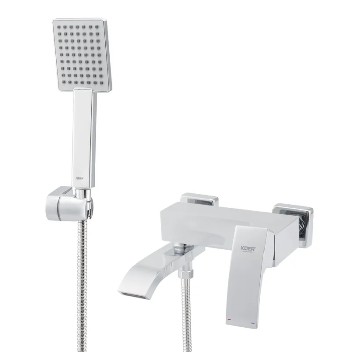 Змішувач для ванни з коротким зливом Koer KB-41007-01 (Колір хром) (KR3454) Змішувач для ванни з коротким зливом Koer KB-41007-01 (Колір хром) (KR3454)