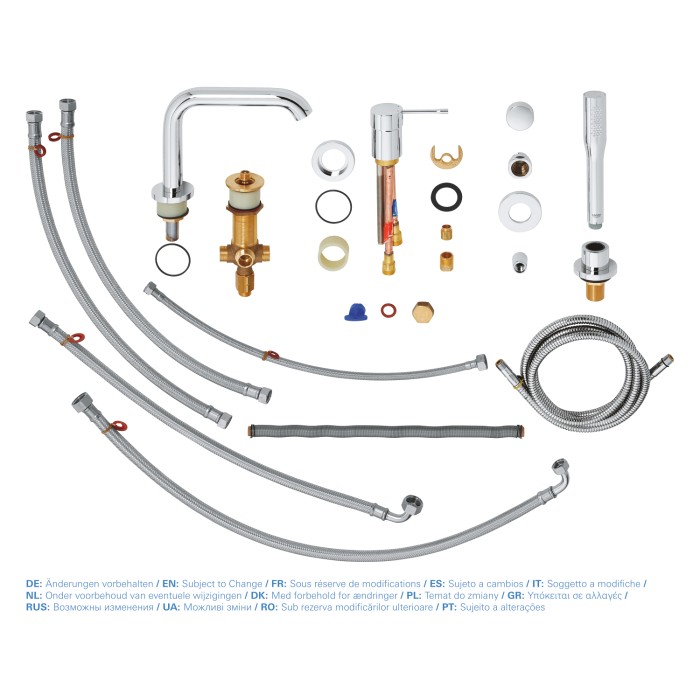 Змішувач на борт ванни на 4 отвори Grohe Essence New (19578001) Змішувач на борт ванни на 4 отвори Grohe Essence New (19578001)