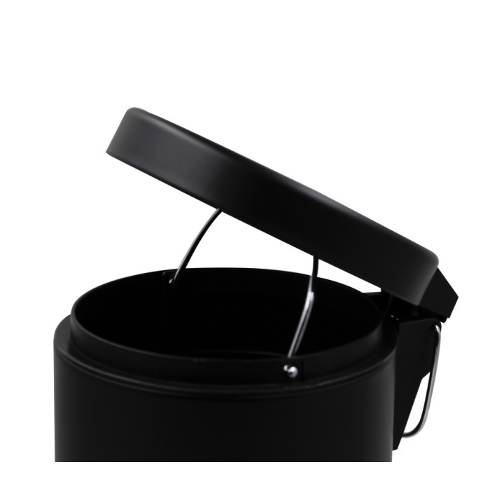 Відро для сміття кругле Zerix Solo-TC0103 Black 3 л колір чорний (ZX5896) Відро для сміття кругле Zerix Solo-TC0103 Black 3 л колір чорний (ZX5896)