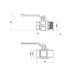 Кран кульовий Icma 1/2" прямий №352