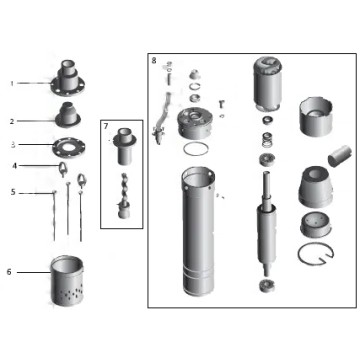 Насос свердловинний шнековий VOLKS pumpe  3QGD 1,5-90-0,55кВт 3 дюйми + кабель 15м