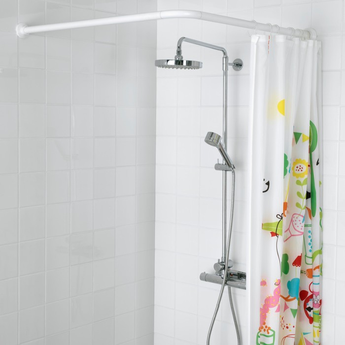 Штанга для шторки кутова Mixxus CRA-A-80x80 80x80cm (алюміній) (AC3590) Штанга для шторки кутова Mixxus CRA-A-80x80 80x80cm (алюміній) (AC3590)