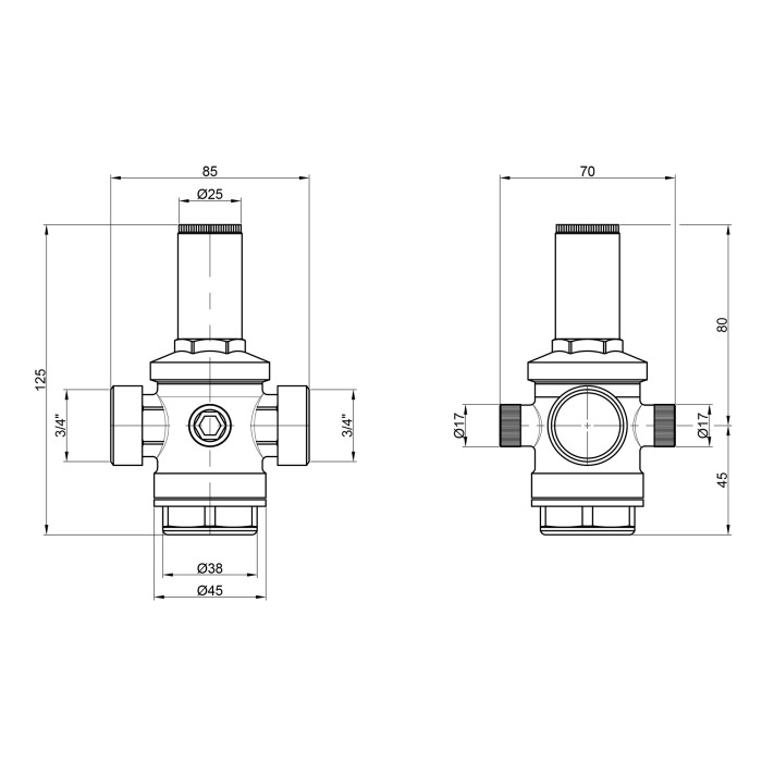 Редуктор Icma 3/4" №246 Редуктор Icma 3/4" №246