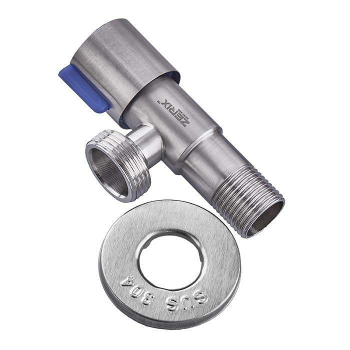 Кран для підключ. сантехприл. Zerix VAL-03-1/2x3/4 з нерж. ст.SUS304 (ZX4799) Кран для підключ. сантехприл. Zerix VAL-03-1/2x3/4 з нерж. ст.SUS304 (ZX4799)