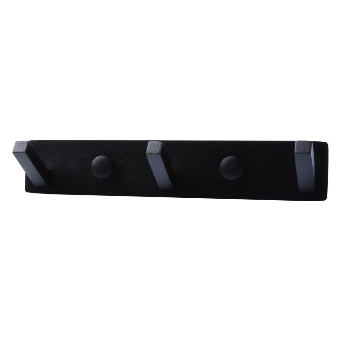 Планка з гачками TOPAZ TKB 9385-3-BL чорна Планка з гачками TOPAZ TKB 9385-3-BL чорна