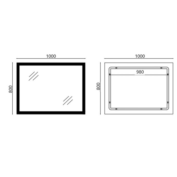 Дзеркало Mixxus FLAT MR04-100x80 з Led Touch, Anti-fog, димером, регулятором яскравості, годинником (MI6927) Дзеркало Mixxus FLAT MR04-100x80 з Led Touch, Anti-fog, димером, регулятором яскравості, годинником (MI6927)