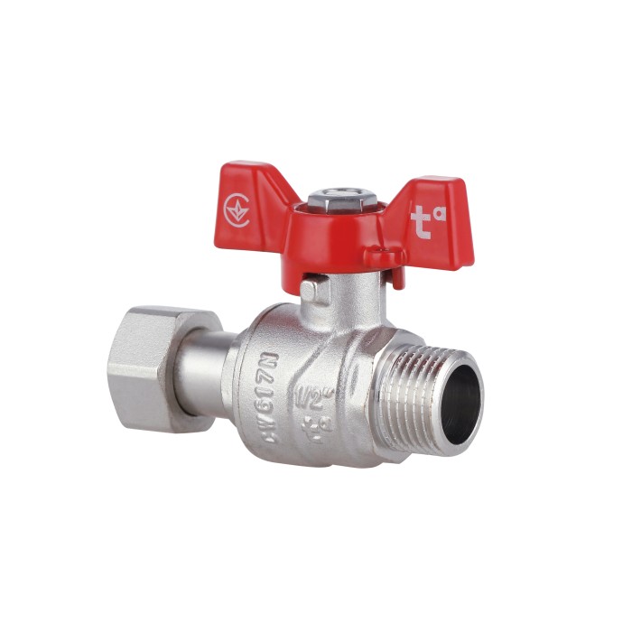 Кран кульовий з накидною гайкою Thermo Alliance Forte 1/2" ВЗ для води прямий SF261W15 Кран кульовий з накидною гайкою Thermo Alliance Forte 1/2" ВЗ для води прямий SF261W15