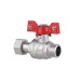 Кран кульовий з накидною гайкою Thermo Alliance Forte 1/2" ВЗ для води прямий SF261W15