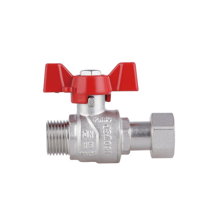 Кран кульовий з накидною гайкою Thermo Alliance Forte 1/2" ВЗ для води прямий SF261W15 Кран кульовий з накидною гайкою Thermo Alliance Forte 1/2" ВЗ для води прямий SF261W15