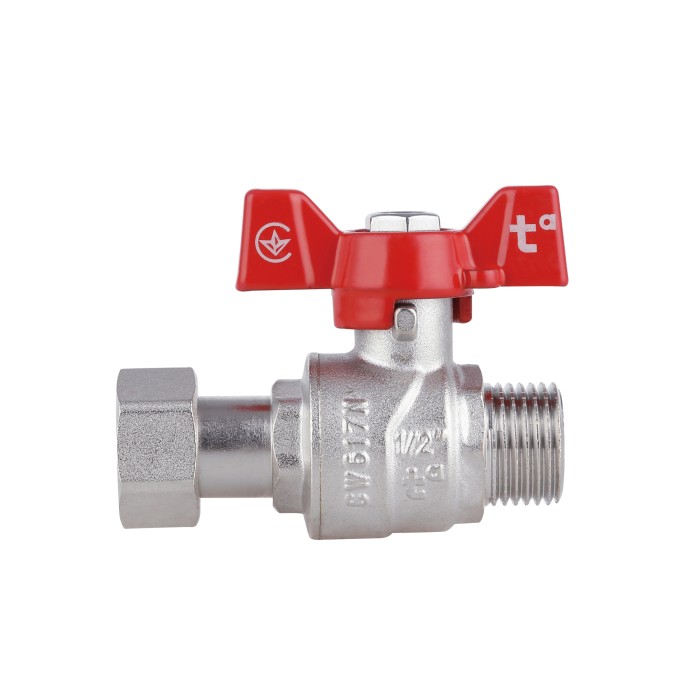 Кран кульовий з накидною гайкою Thermo Alliance Forte 1/2" ВЗ для води прямий SF261W15 Кран кульовий з накидною гайкою Thermo Alliance Forte 1/2" ВЗ для води прямий SF261W15
