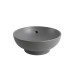 Раковина накладна Mixxus Premium TOPPER-0201 GRAY 410x410x165mm з переливом (MP6649)