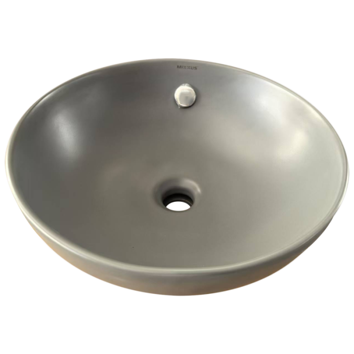 Раковина накладна Mixxus Premium TOPPER-0201 GRAY 410x410x165mm з переливом (MP6649) Раковина накладна Mixxus Premium TOPPER-0201 GRAY 410x410x165mm з переливом (MP6649)