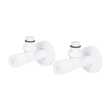 Комплект кранів Thermo Alliance Standart 1/2" З для рушникосушарки кутовий білий SF395W15W