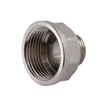 Перехідник редукційний 1″х1/2″ВЗ нікельований восьмигранний NK533O OPTIMUM
