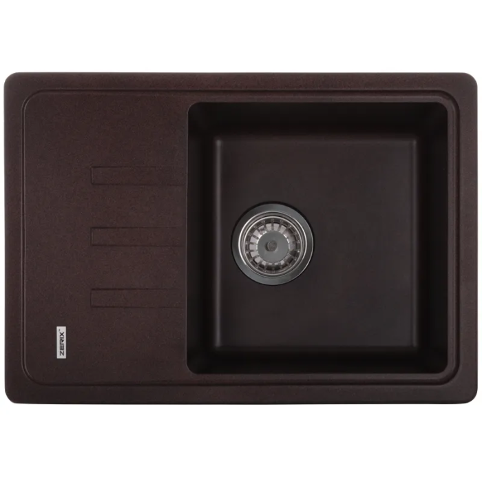 Мийка кухонна Zerix ZS-6243S-12 Коричнева (ZX4576) Мийка кухонна Zerix ZS-6243S-12 Коричнева (ZX4576)