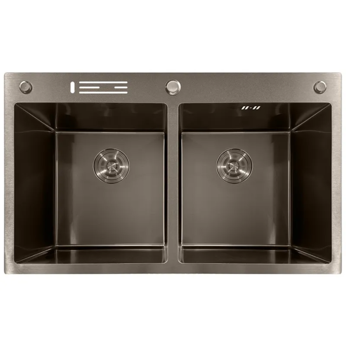 Мийка з нержавіючої сталі MIXXUS MH8350-DK NANO-BLACK (3.0/0.8) колір графіт (MI7053) Мийка з нержавіючої сталі MIXXUS MH8350-DK NANO-BLACK (3.0/0.8) колір графіт (MI7053)